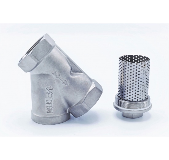 šikmý Y filtr s nerezovým sítkem, závitový DN40