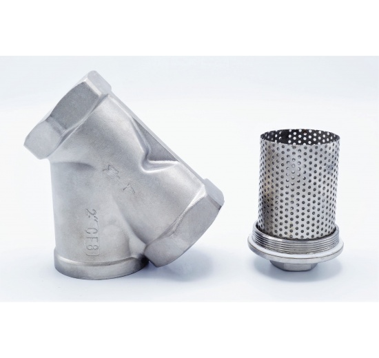 šikmý Y filtr s nerezovým sítkem, závitový DN50
