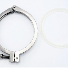 součástí mikrosvíčkové filtrace je i clamp objímka a clamp silikonové těsnění