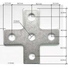 Spojka nosníků pozinkovaná