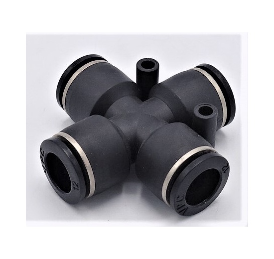 Spojka X  DN 10mm, pneumatické prvky, nástrčné šroubení z plastu