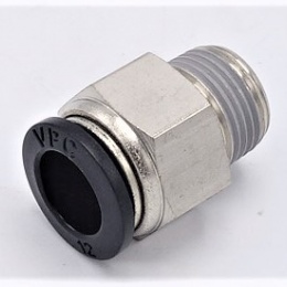 Šroubení přímé DN 4 mm x 1/8, nástrčné šroubení z plastu