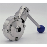 náhled produktu Stainless steel butterfly valve, welded type S-S | DN15