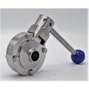 náhled produktu Stainless steel butterfly valve, welded type S-S | DN20
