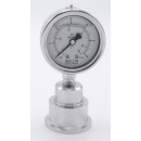 náhled produktu Stainless Steel Pressure Gauge with Separating Diaphragm-CLAMP, Dial 63 mm | 0-6 bar, (clamp collar-50,5mm)
