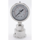 náhled produktu Stainless Steel Pressure Gauge with Separating Diaphragm-CLAMP, Dial 63 mm | 0-1 bar, (clamp-50,5mm)