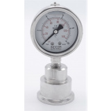 náhled produktu Stainless Steel Pressure Gauge with Separating Diaphragm-CLAMP, Dial 63 mm | 0-10 bar, (clamp-50,5mm)