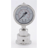 náhled produktu Stainless Steel Pressure Gauge with Separating Diaphragm-CLAMP, Dial 63 mm | 0-2,5 bar, (clamp-50,5mm)