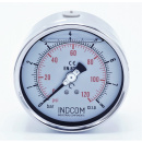 náhled produktu Stainless steel pressure gauges - the back (axial) connection, dial 100 mm | 0 - 8 bar (1/2")