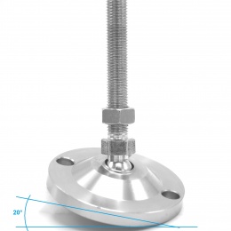 Stavitelné nohy kloubové celonerezové D80 M12 100 mm