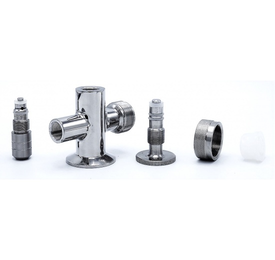 Stavoznak clamp připojení, horní a spodní díl