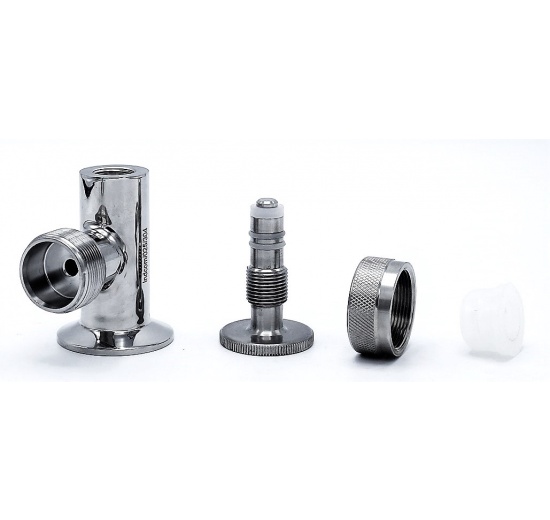 Stavoznak se vzorkovacím kohoutkem, clamp DN25