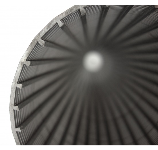 Štěrbinové filtrační síto válcové | průměr 250 mm, štěrbina 0.5 mm