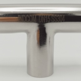 T kus dlouhý, navařovací DN15, vnější průměr 18 mm x síla stěny 1,5mm)