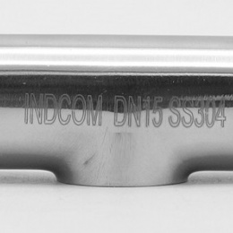 T kus krátký, navařovací DN15 (18 x 1,5 mm) nerezové armatury