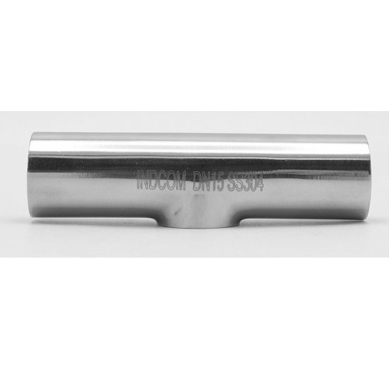 T kus krátký, navařovací DN15 (18 x 1,5 mm) nerezové armatury