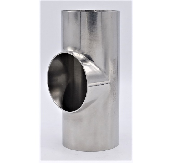 T kus krátký, navařovací nerezový DN65 (70x2mm)