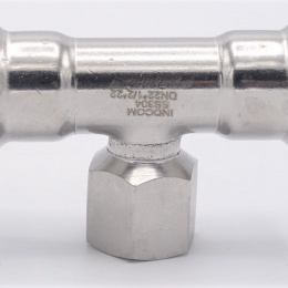 T-kus, lisovací F/F(závit vnitřní)/F 22_1/2"_22