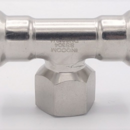 T-kus, lisovací F/F(závit vnitřní)/F 22_3/4"_22