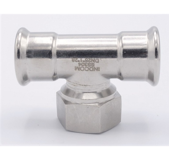 T-kus, lisovací F/F(závit vnitřní)/F 28_1"_28