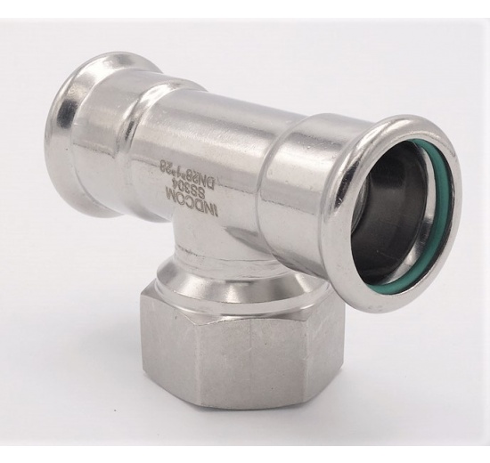 T-kus, lisovací F/F(závit vnitřní)/F 28_1"_28