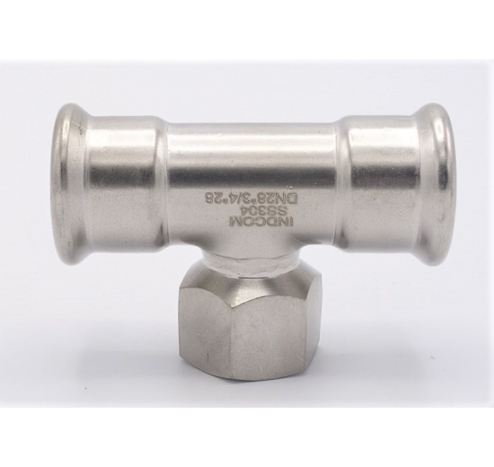 T-kus, lisovací F/F(závit vnitřní)/F 28_3/4"_28