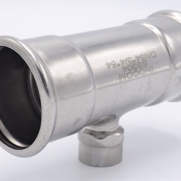 T-kus, lisovací F/F(závit vnitřní)/F 54_3/4"_54, nerezová ocel