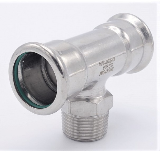 T-kus, lisovací F/M(závit vnější)/F 28_3/4"_28