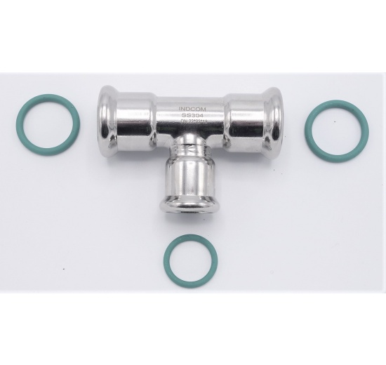 T-kus, lisovací,redukovaný, F/F/F 22_18_22, nerez