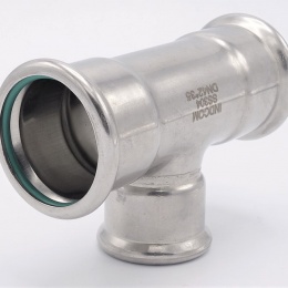 T-kus, lisovací,redukovaný, F/F/F 42_35_42, nerezová ocel