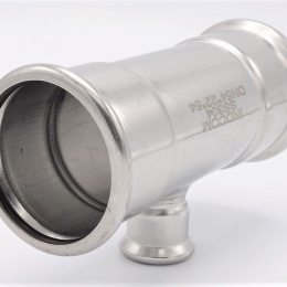 T-kus, lisovací,redukovaný, F/F/F 54_22_54, nerezová ocel