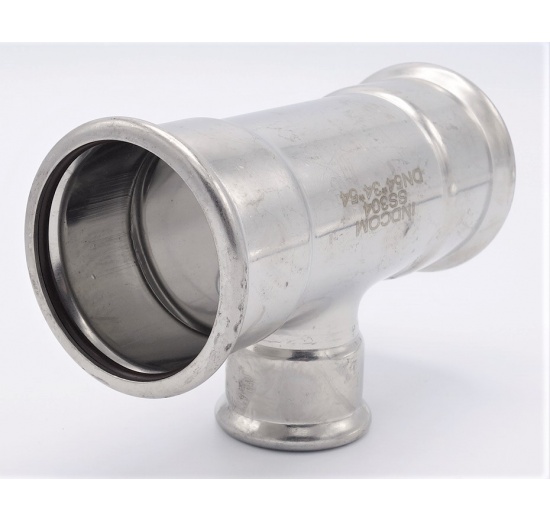 T-kus, lisovací,redukovaný, F/F/F  54_35_54, nerezová ocel