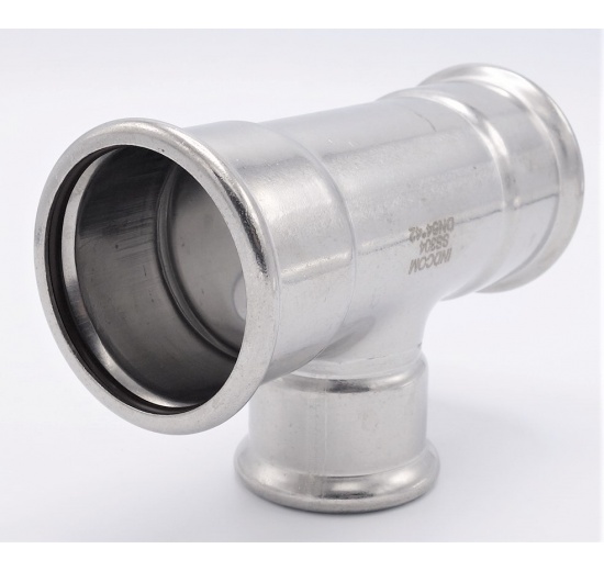 T-kus, lisovací,redukovaný, F/F/F 54_42_54, nerezová ocel