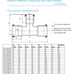 T-kus, lisovací, redukovaný F/F/F
