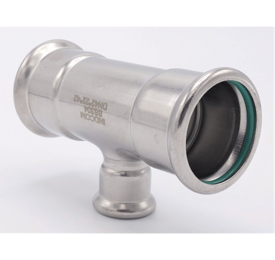 T-kus, lisovací,redukovaný, nerez, F/F/F 42_22_42