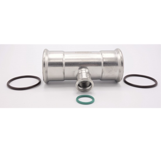 T-kus, lisovací,redukovaný, nerezový F/F/F 54_22_54