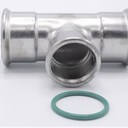 T-kus, lisovací,redukovaný, nerezový, F/F/F 54_42_54