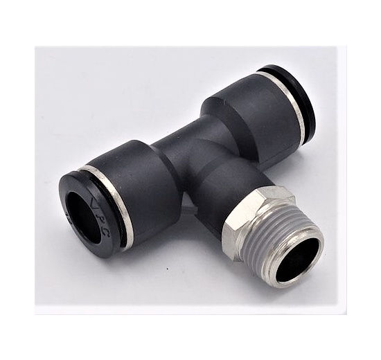 T kus otočný se závitem dole DN 8 mm - 1/4