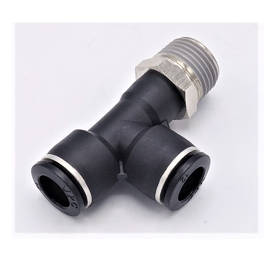 T kus otočný se závitem na boku DN 6 mm - 1/4, pneumatické prvky