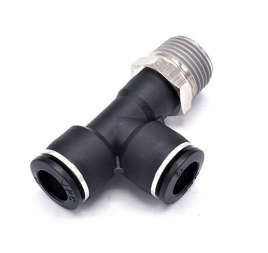 T kus otočný, závit na boku