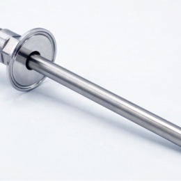 teploměrová jímka 200 mm s clamp límečkem 50,5 mm, závit 1/2"