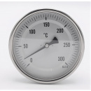 náhled produktu Термометры биметаллические шток с резьбою G1 / 2 , соединение торцово-осевое (сзади) | 0- 300° C/ L 200мм