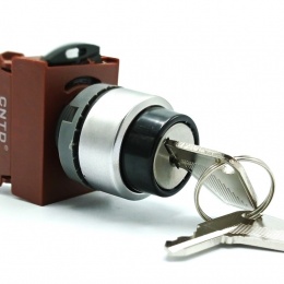 Tlačítko centrál STOP s klíčem, černé