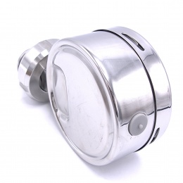 Tlakoměr s oddělovací membránou, potravinářské šroubení DIN 11851, číselník 100 mm,matice DN25, 0-4 bar