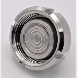 Tlakoměr s oddělovací membránou, potravinářské šroubení DIN 11851, číselník 100 mm, matice DN32