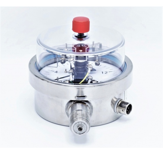 tlakoměr z nerezové oceli se spínacími kontakty