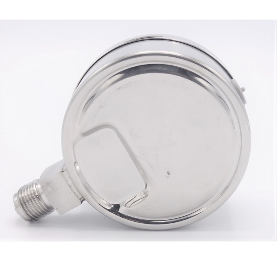 Tlakoměry se spodním (radiálním) připojením, číselník 100 mm, 0 - 2,5 bar (1/2")