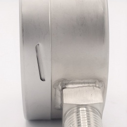 Tlakoměry se spodním (radiálním) připojením, číselník 100mm, rozsah -1/ 1.5 bar, závit1/2"