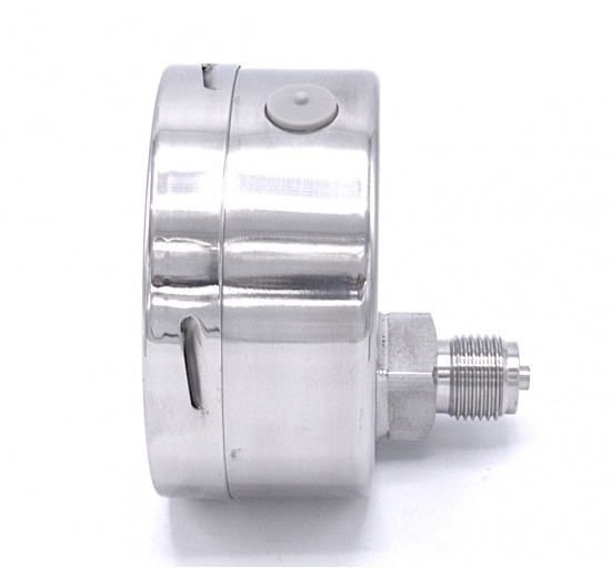 Tlakoměry se zadním (axiálním) připojením, číselník 100 mm