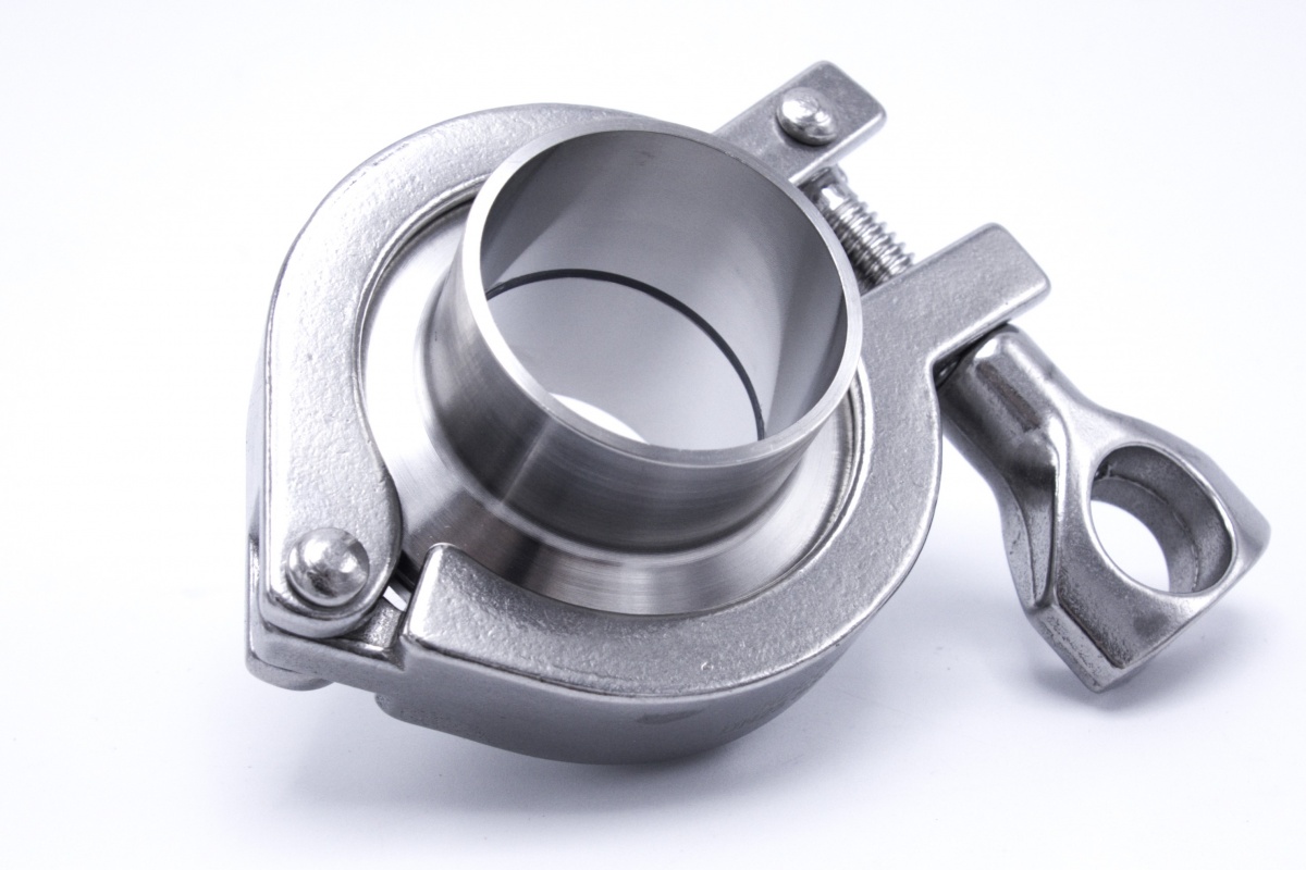 DIN tri clamp ferrule pipe connection foe apllications in the Food and